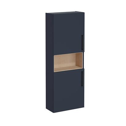 Vitra Root Flat Boy Dolabı 55 Cm, Kapaklı, Dar, Kısa Mat Lacivert