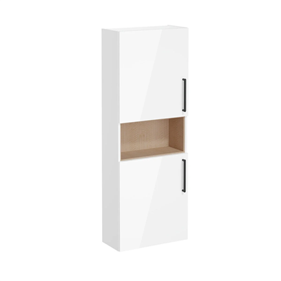 Vitra Root Flat Boy Dolabı 55 Cm, Kapaklı, Dar, Kısa Parlak Beyaz