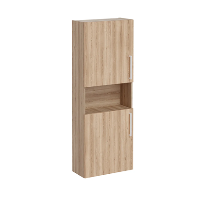 Vitra Root Flat Boy Dolabı 55 Cm, Kapaklı, Dar, Kısa Doğal Meşe