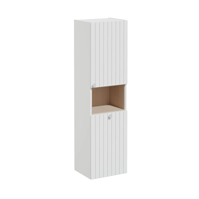 Vitra Root Groove Boy Dolabı 40 Cm, Kapaklı, Kısa Çamaşır Sepetli, Mat Açık Gri, Sağ