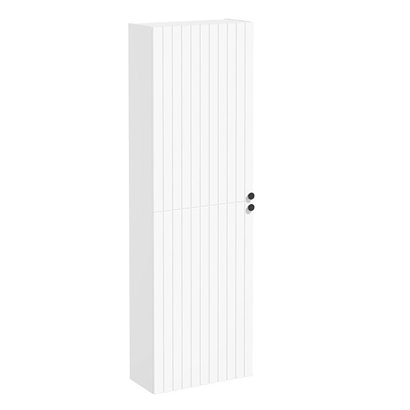Vitra Root Groove Boy Dolabı 55 Cm, Kapaklı, Dar, Kısa Mat Beyaz