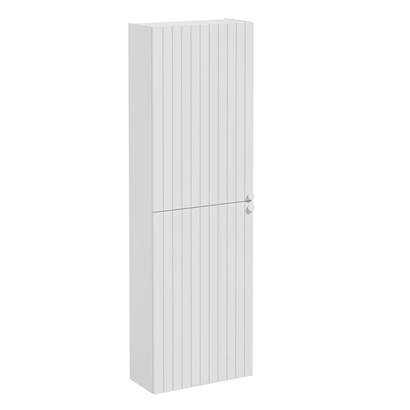 Vitra Root Groove Boy Dolabı 55 Cm, Kapaklı, Dar, Kısa Mat Açık Gri
