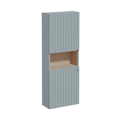 Vitra Root Groove Boy Dolabı 55 Cm, Kapaklı, Dar, Kısa Mat Fiyord Yeşili