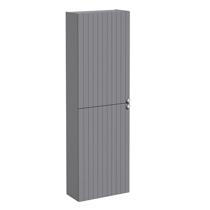 Vitra Root Groove Boy Dolabı 55 Cm, Kapaklı, Dar, Kısa Mat Gri