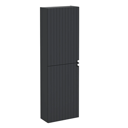 Vitra Root Groove Boy Dolabı 55 Cm, Kapaklı, Dar, Kısa Mat Grafit