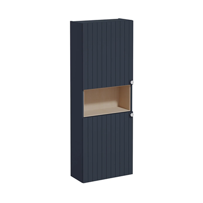 Vitra Root Groove Boy Dolabı 55 Cm, Kapaklı, Dar, Kısa Mat Lacivert