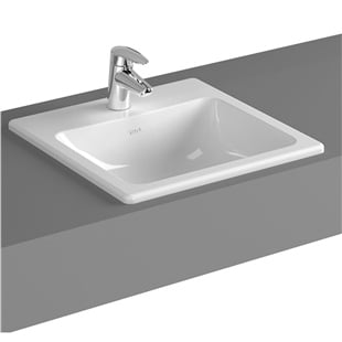 Vitra S20 Tezgah Üstü Kare Lavabo, 45 Cm