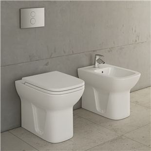 Vitra S20 Square Duvara Tam Dayalı Yerden Bide, 54 Cm