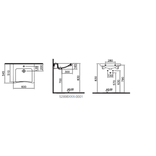 Vitra S20 Özel İhtiyaç Lavabosu, 60 Cm