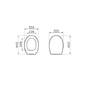Vitra S20 Round Ses Yok Yavaş Kapanır Klozet Kapağı