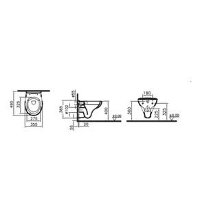 Vitra S20 Round Smoothflush Kısa Asma Klozet, 48 Cm