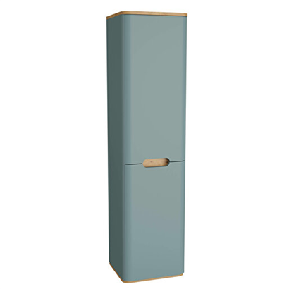Vitra Sento Boy Dolabı 40 Cm, Kapaklı Çamaşır Sepetli, Mat Fiyord Yeşili, Sağ