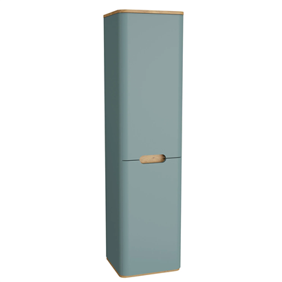 Vitra Sento Boy Dolabı 40 Cm, Kapaklı Çamaşır Sepetli, Mat Fiyord Yeşili, Sol