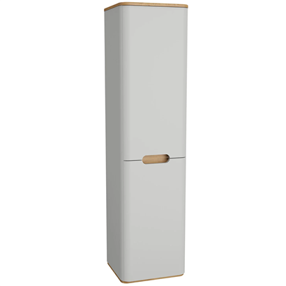 Vitra Sento Boy Dolabı 40 Cm, Kapaklı Mat Açık Gri, Sol