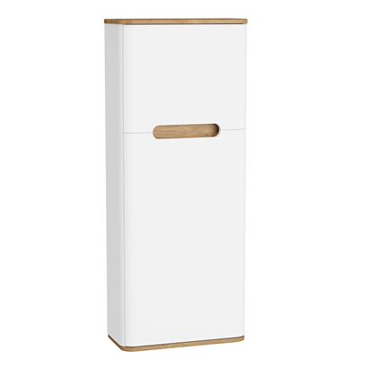 Vitra Sento Boy Dolabı 50 Cm, Kapaklı, Dar Mat Beyaz,Sol