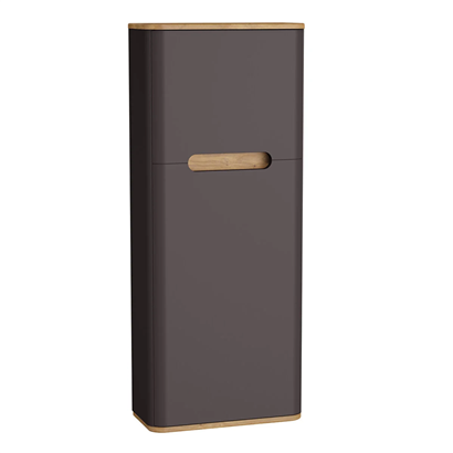 Vitra Sento Boy Dolabı 50 Cm, Kapaklı, Dar Mat Antrasit,Sağ