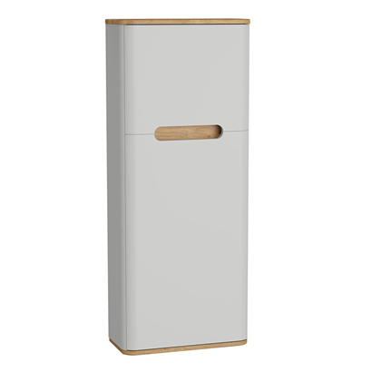 Vitra Sento Boy Dolabı 50 Cm, Kapaklı, Dar Mat Açık Gri,Sol