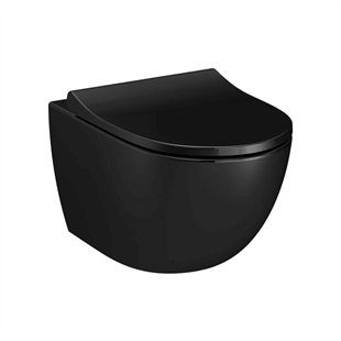 Vitra Sento Rim-Ex Parlak Siyah Asma Klozet, 54 Cm
