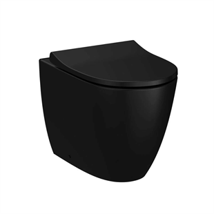 Vitra Sento Rim-Ex Dtd Yerden Tek Klozet Mat Siyah, 54 Cm