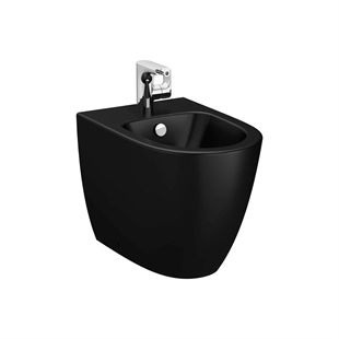 Vitra Sento Yerden Duvara Tam Dayalı Yerden Bide Mat Siyah, 54 Cm