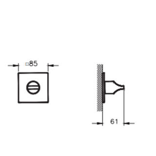 Vitra Suit 3 Yollu Yönlendirici Parlak Siyah