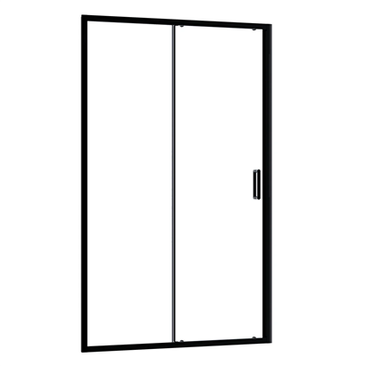 Vitra Üniversal 1 Sabit 1 Kayar Protect Plus Sürgülü Duşakabin 160 cm Mat Siyah