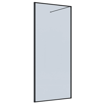 Vitra Üniversal Signature 90 cm Sabit Cam Panel Füme Protect Plus Mat Siyah