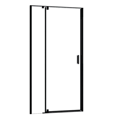 Vitra Üniversal Tek Sabit 1 Açılır Kapı Sefaf Duşakabin 100 cm Mat Siyah