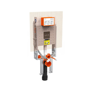 Vitra V-Fix Prime 12 Cm Asma Klozetler İçin İnce Metal Ayaklı Gömme Rezervuar 2.5/4 L