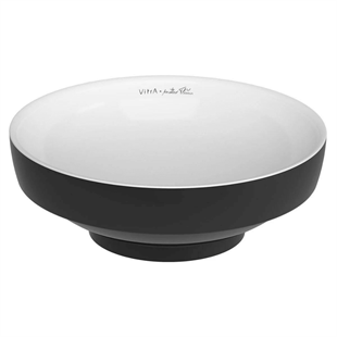 Vitra Water Jewels 40 Cm Beyaz Siyah Çanak Lavabo