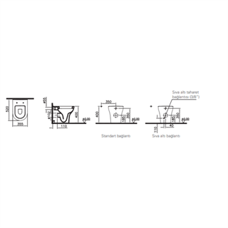 Vitra Zentrum Round Dtd Yerden Tek Klozet, 52 Cm