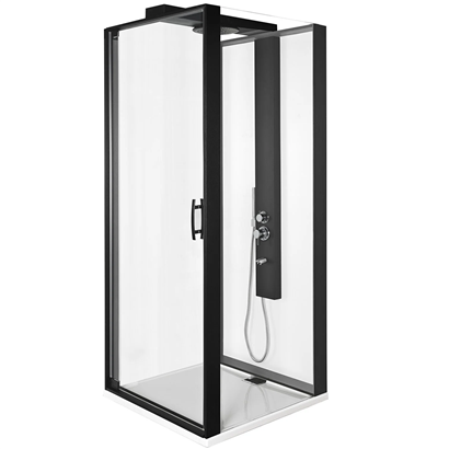 Vitra Zest Kompakt Düz Duvar Sağ Duş Ünitesi Menteşeli 90x90 cm