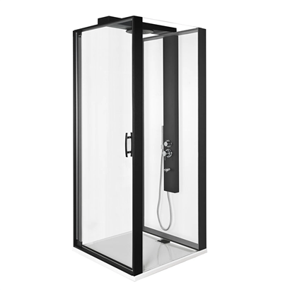 Vitra Zest Kompakt U Duvar Sağ Duş Ünitesi Menteşeli 90x90 cm