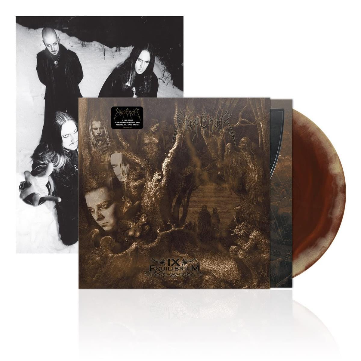 Emperor - IX Equilibrium (Black/Brown/Cream Swirl Vinyl - Half