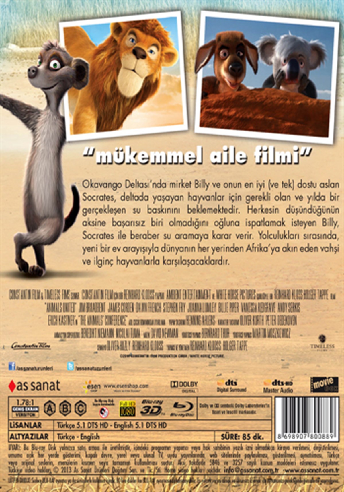 Sevimli Hayvanlar- Animals United - Çizgi Film & Animasyon / As Sanat