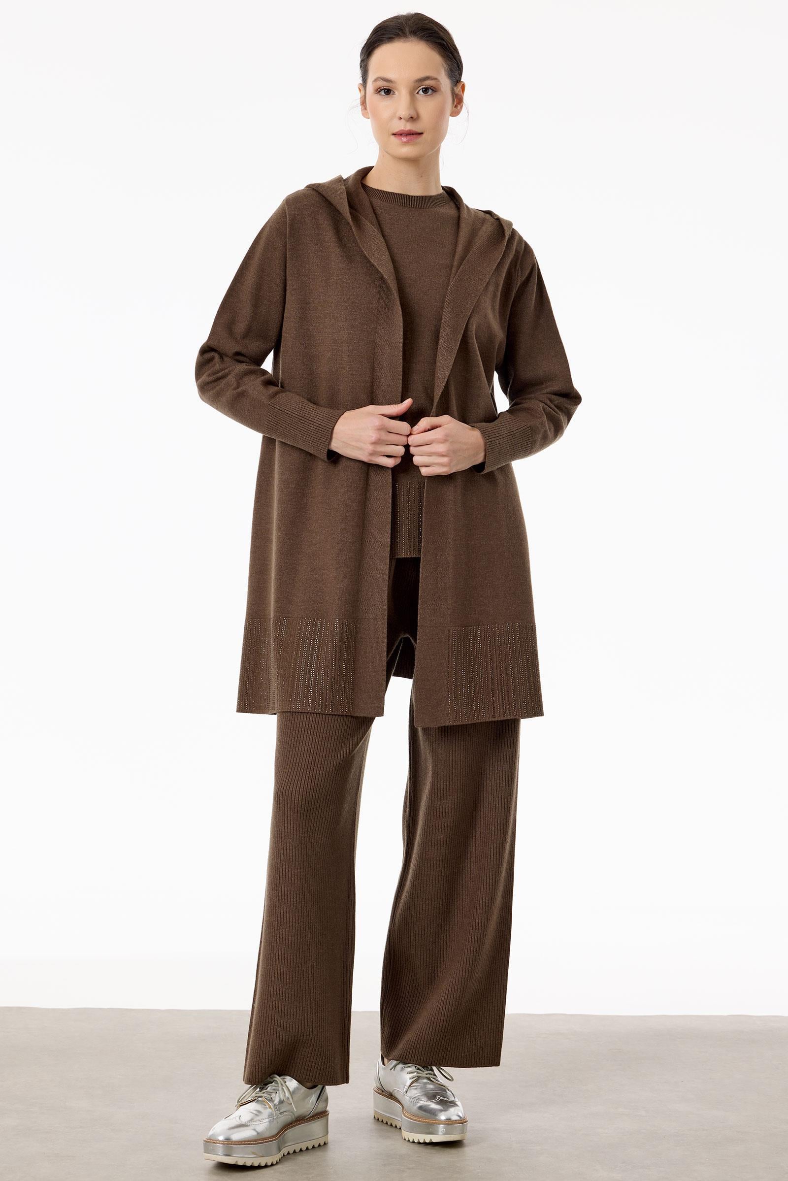 Basic 3lü Triko Takım KAHVE