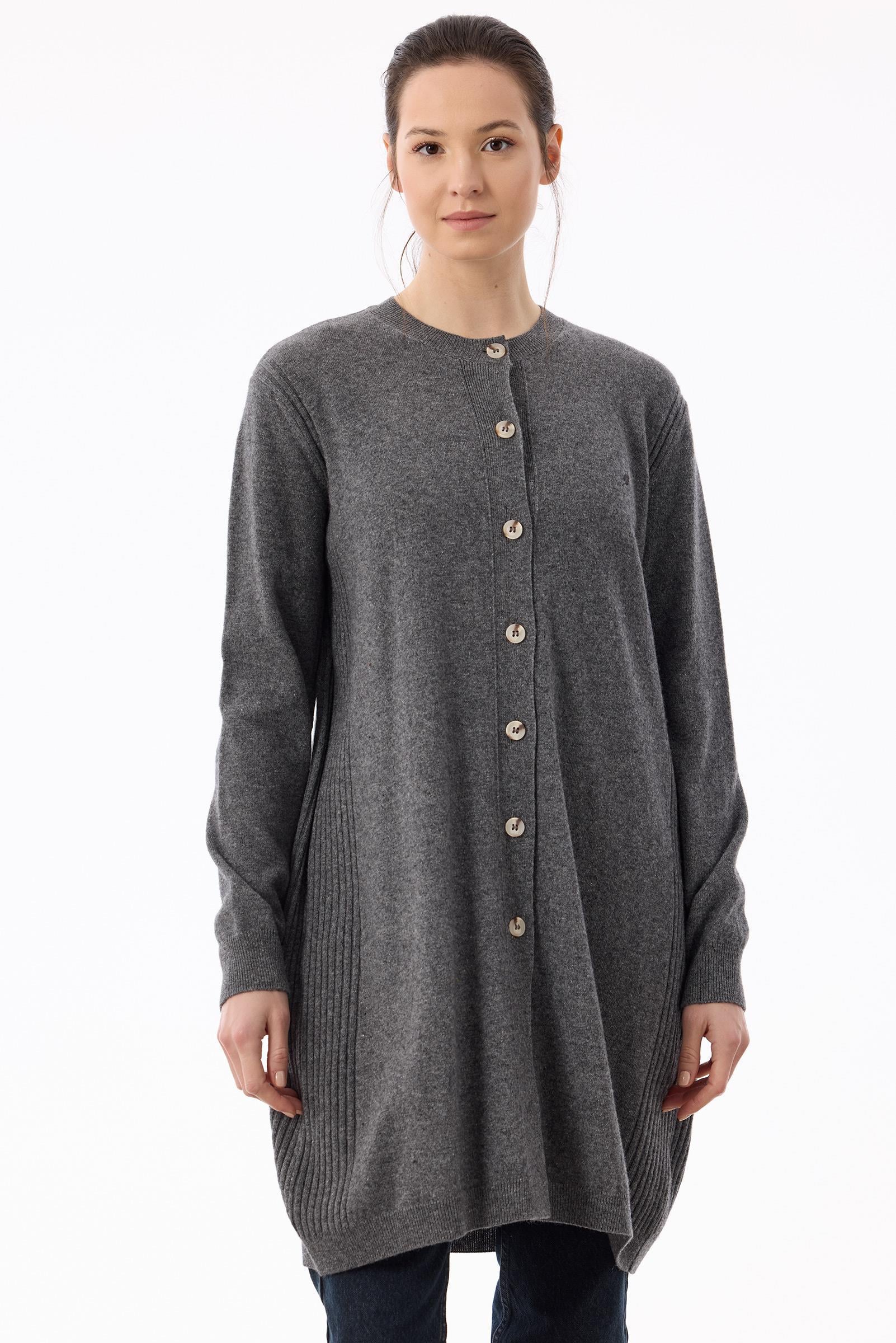 Basic Kaşmir Uzun Hırka ANTRASİT