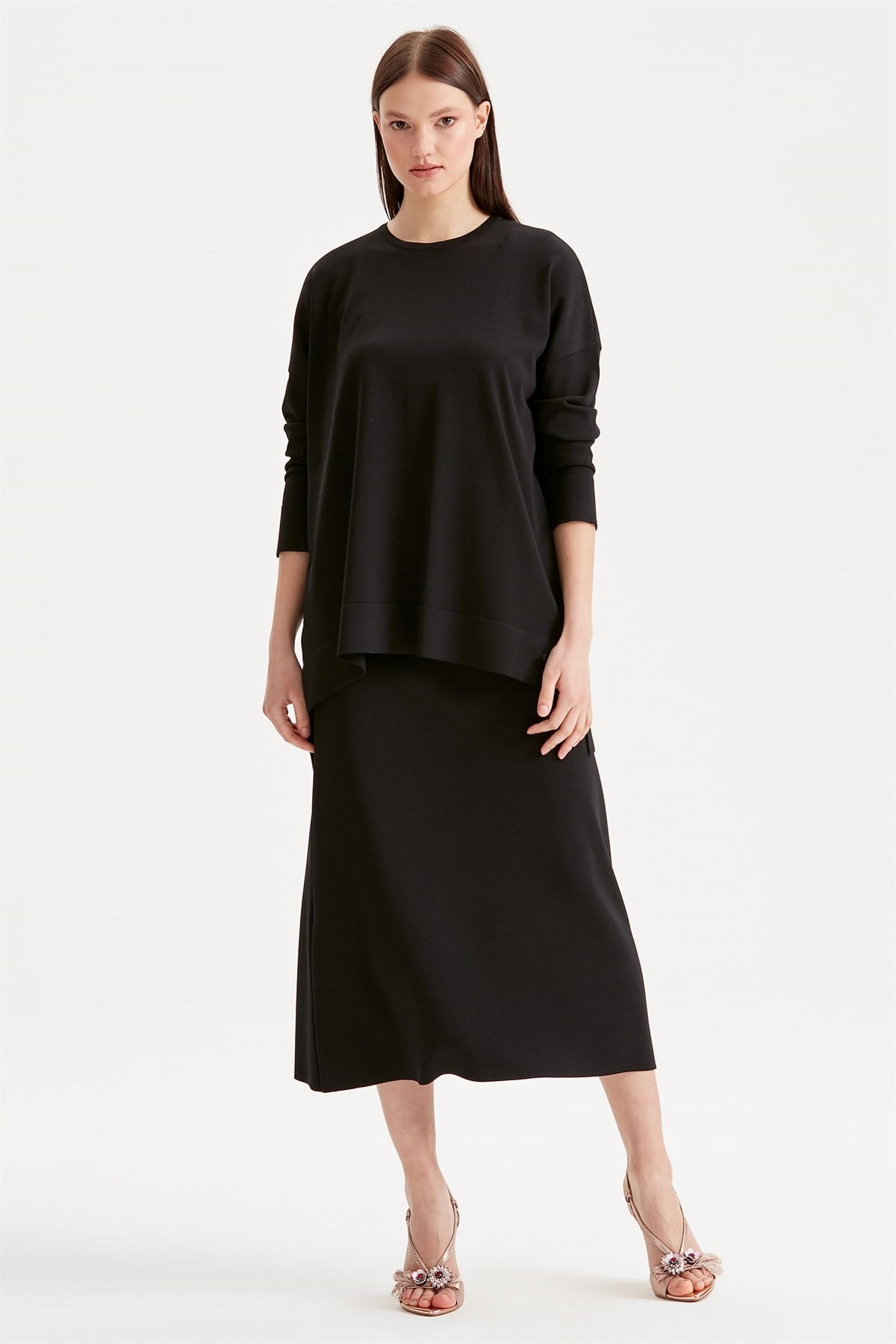 ETEKLİ RAYON TAKIM SİYAH