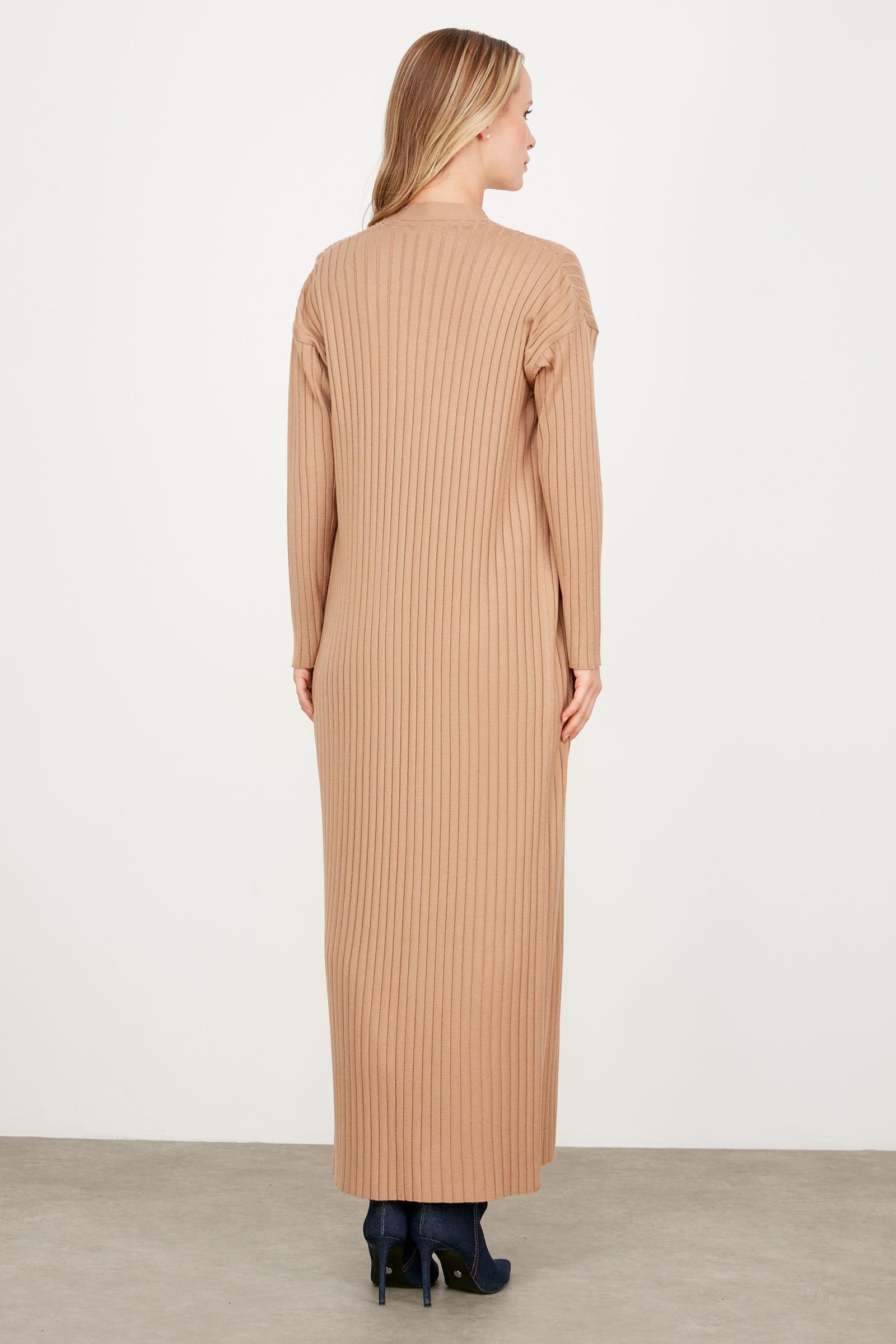 HIRKA KOMBİNLİ TRİKO ELBİSE CAMEL