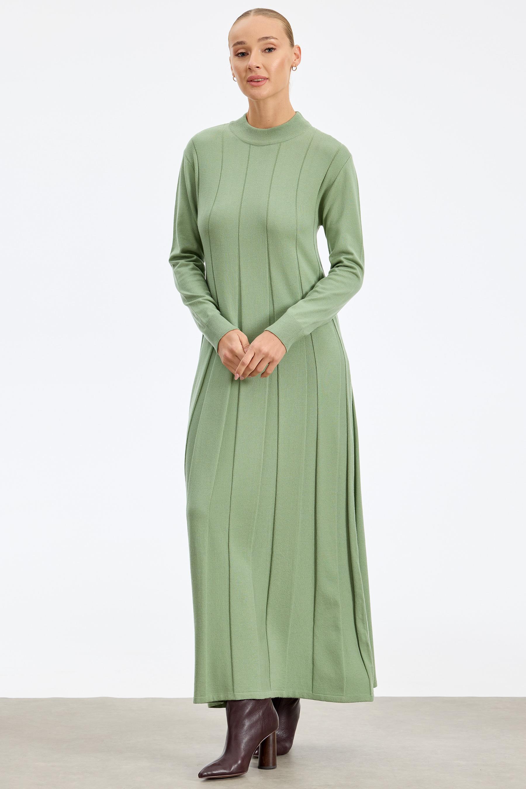 Kalın Piliseli Triko Elbise ÇAĞLA