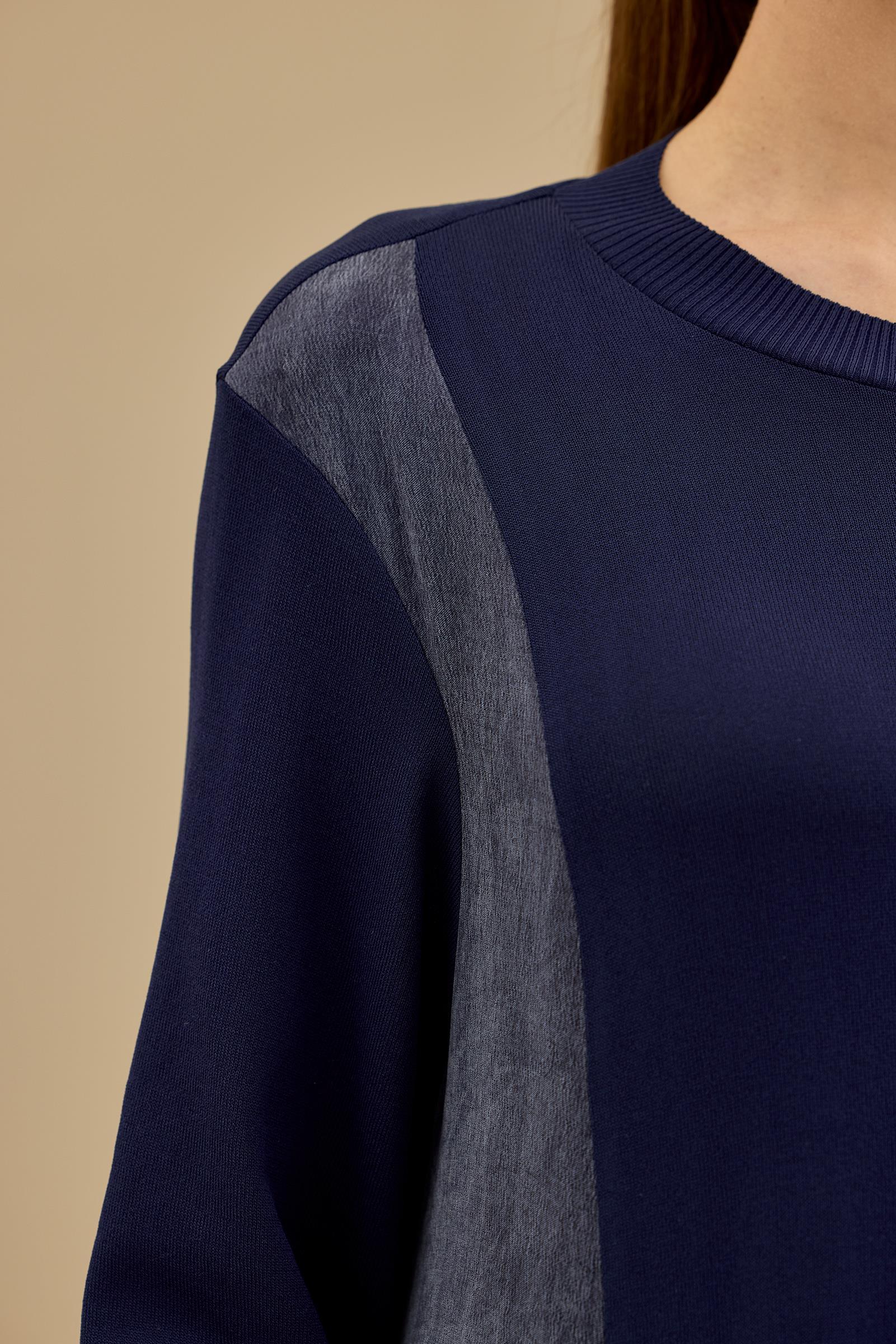 Kupra Ve Rayon Mixli Elbise LACİVERT