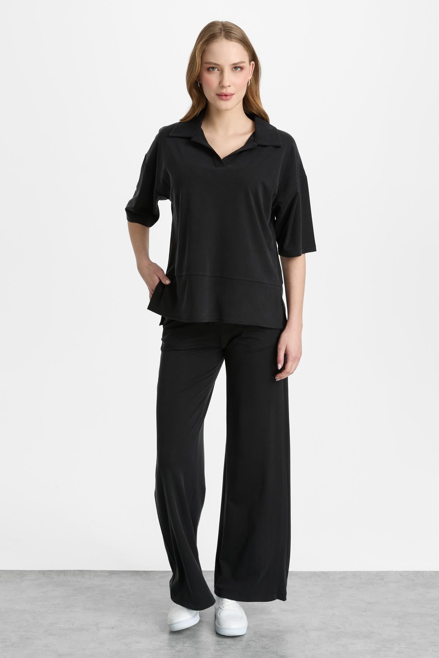 Mutlu Ertan Kadın Basic Pantolon Siyah 30468