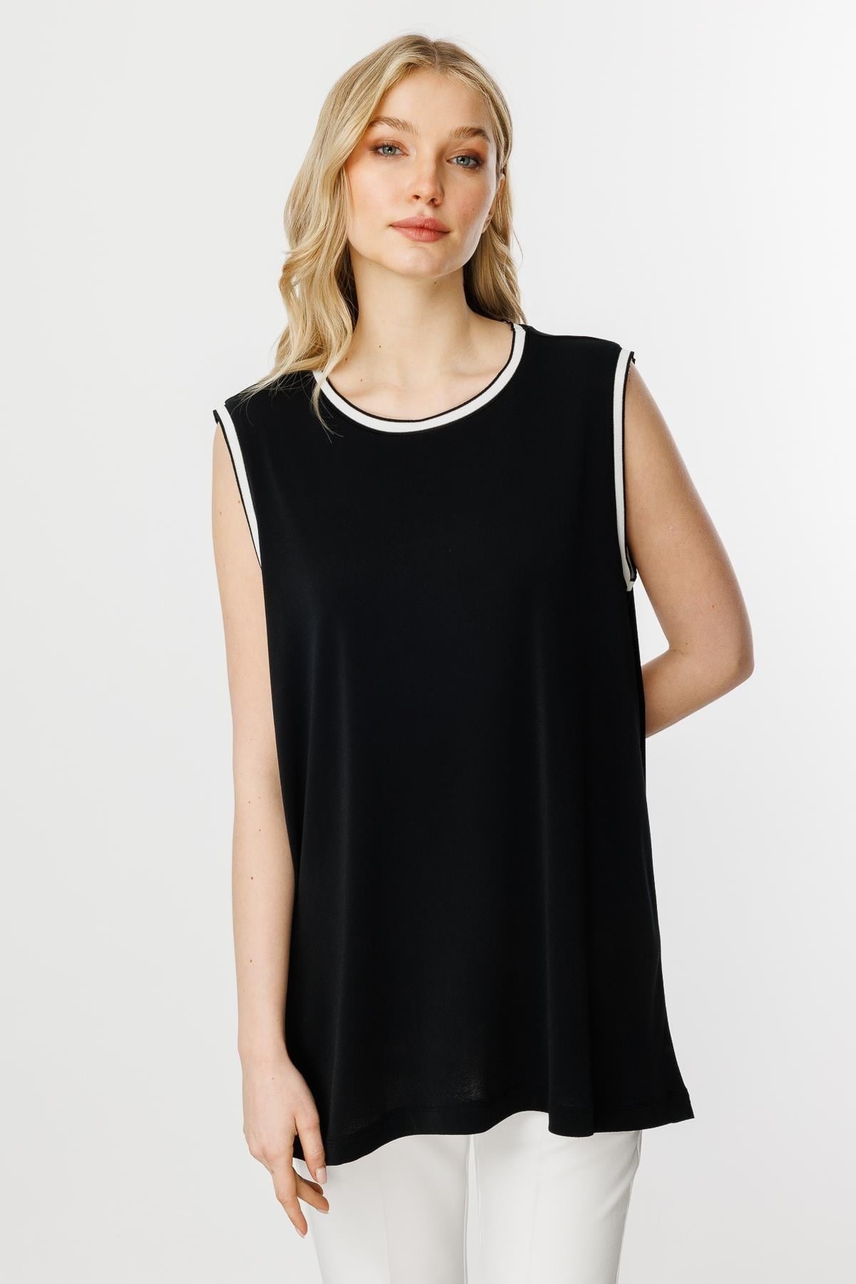 Mutlu Ertan Kadın Ribana Kombinli Atlet Siyah 30372