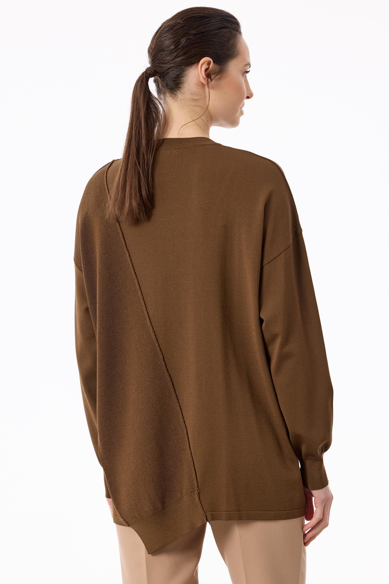 Örgü Detaylı Rayon Tunik HAKİ