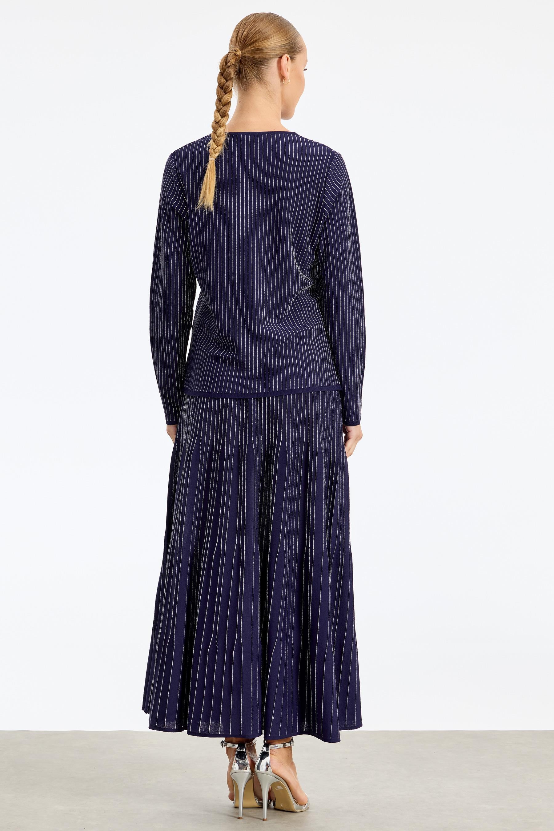 Simli Etekli Rayon Takım NAVY