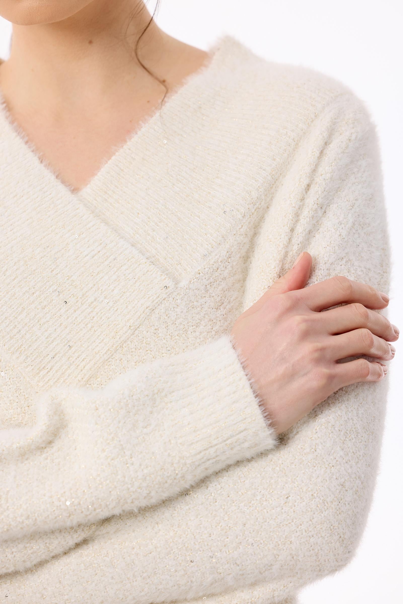 V Yaka Pullu Tunik EKRU