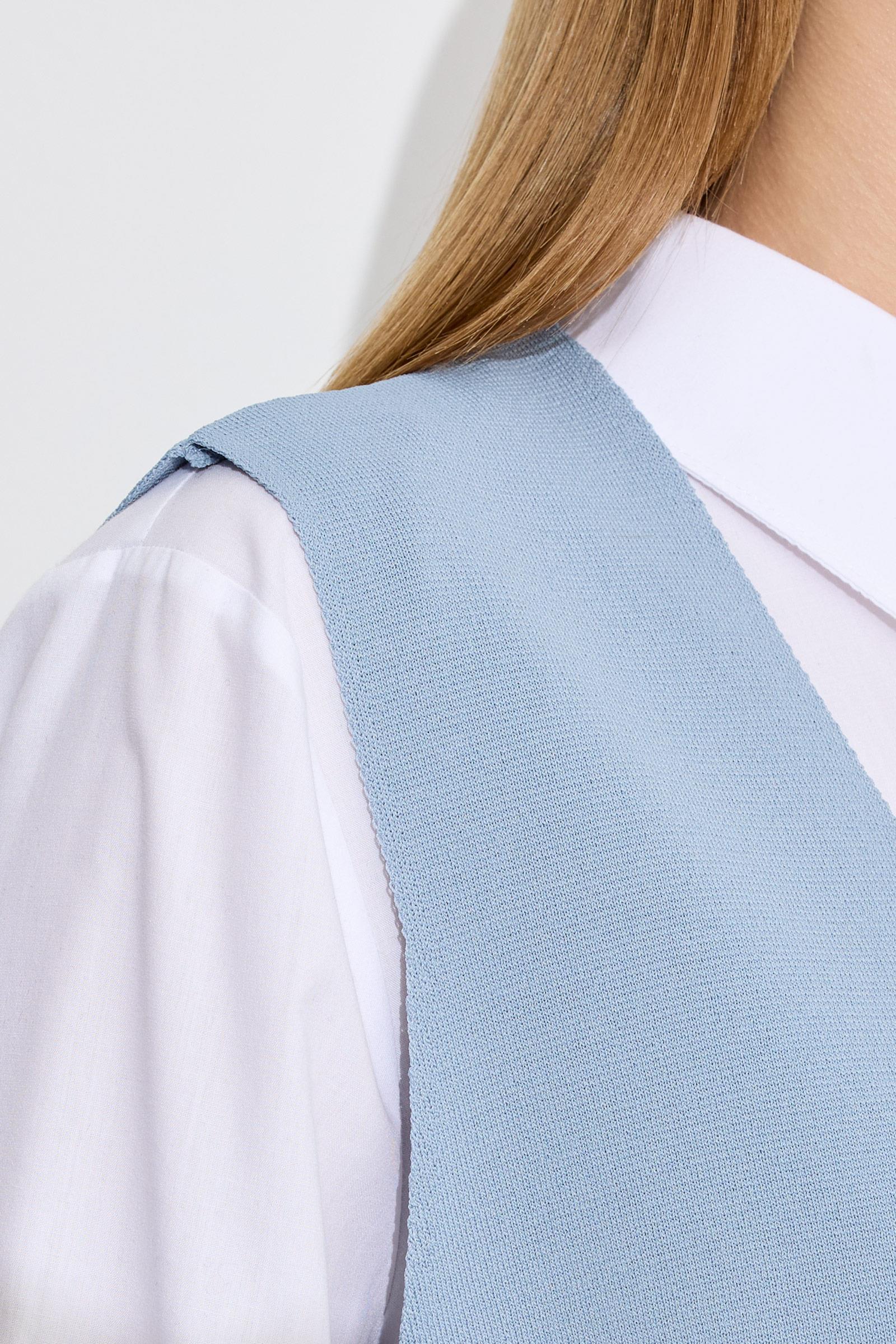 V Yaka Rayon Süveter MAVİ