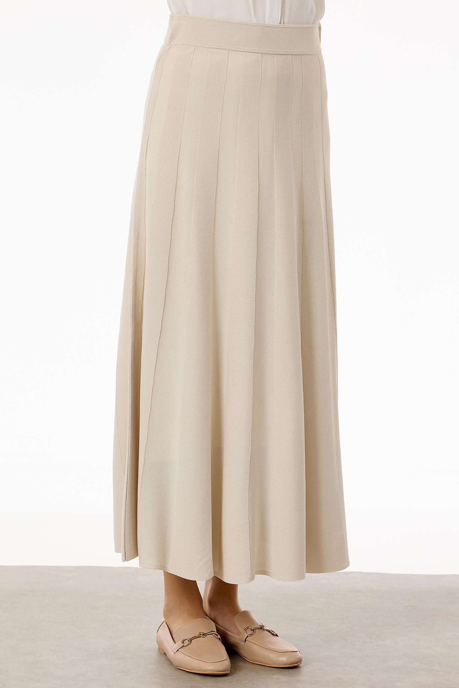 Yelekli Etekli Rayon Takım BEJ