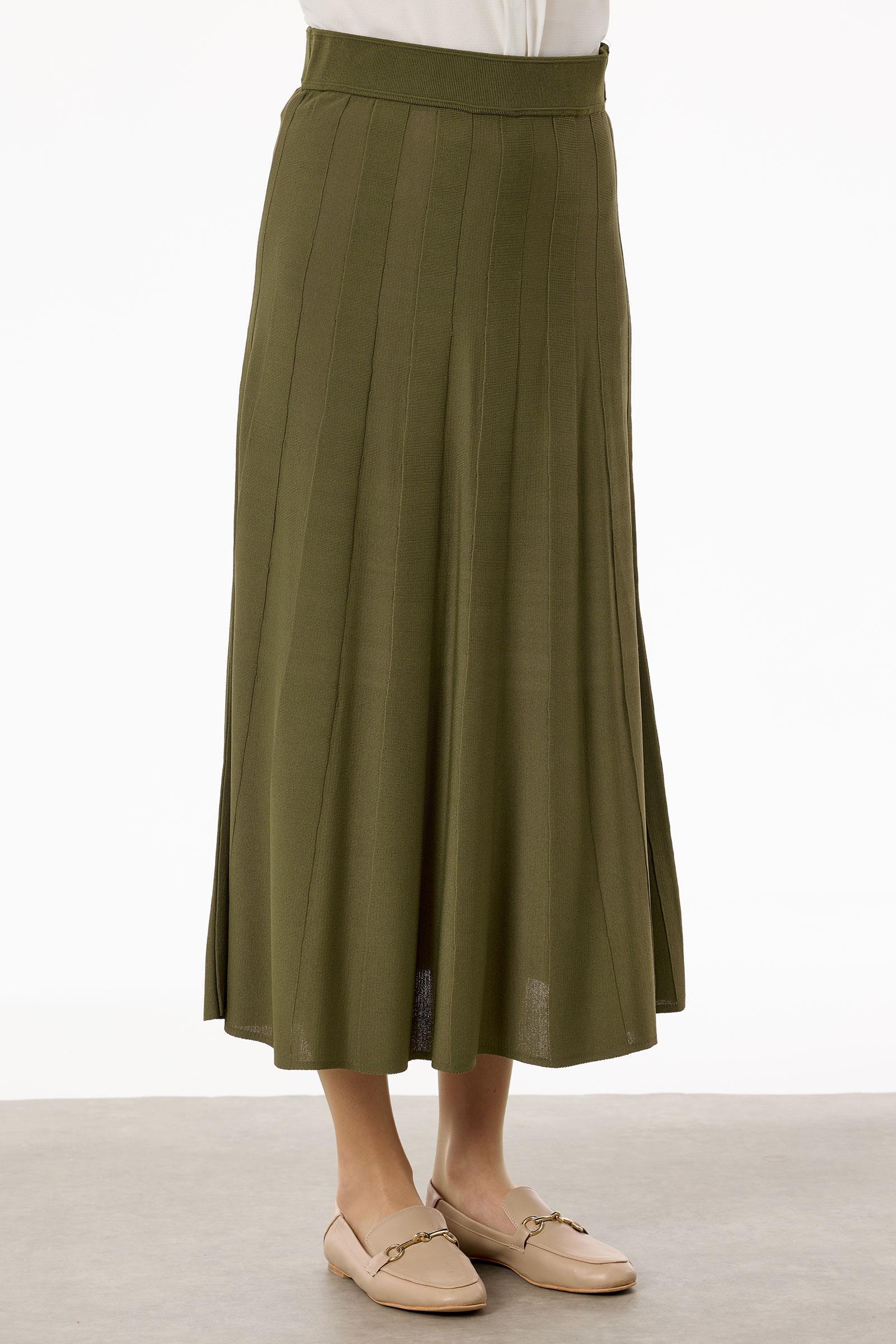 Yelekli Etekli Rayon Takım HAKİ