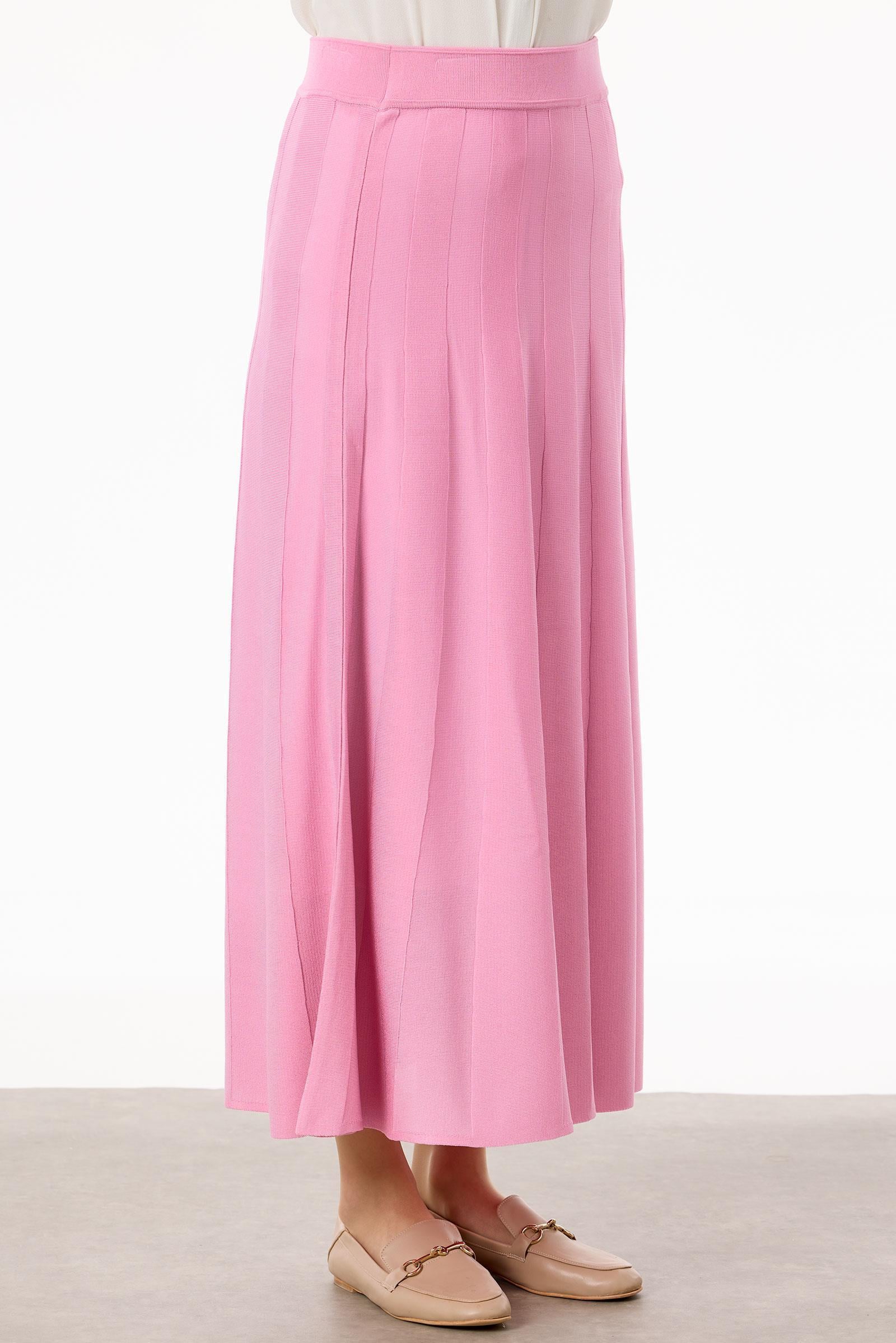 Yelekli Etekli Rayon Takım PEMBE